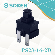 Interruptor del botón de la aspiradora de Soken 16A 1 poste